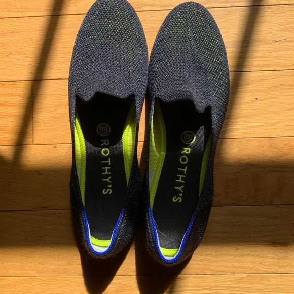 Rothys size 10 Black Friday loafers EEEUC - Picture 5 of 5